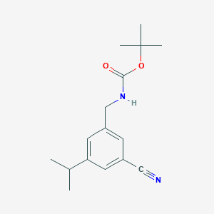 B1460121 tert-Butyl 3-cyano-5-isopropylbenzylcarbamate CAS No. 2231674-87-4