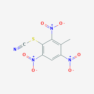 molecular formula C8H4N4O6S B14601221 3-Methyl-2,4,6-trinitrophenyl thiocyanate CAS No. 61011-84-5