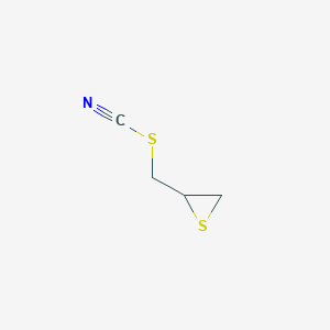 molecular formula C4H5NS2 B14601245 (Thiiran-2-yl)methyl thiocyanate CAS No. 59288-34-5