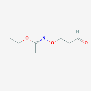 molecular formula C7H13NO3 B14601246 Ethyl N-(3-oxopropoxy)ethanimidate CAS No. 60302-06-9