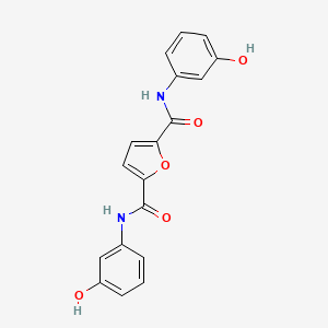 N~2~,N~5~-Bis(3-hydroxyphenyl)furan-2,5-dicarboxamide