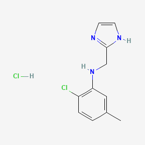 molecular formula C11H13Cl2N3 B1460127 2-chloro-N-(1H-imidazol-2-ylmethyl)-5-methylaniline hydrochloride CAS No. 1803581-99-8