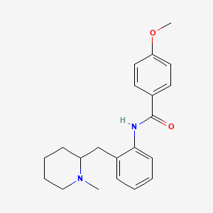 4-Methoxy-N-{2-[(1-methylpiperidin-2-yl)methyl]phenyl}benzamide