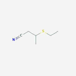 molecular formula C6H11NS B14601288 3-(Ethylsulfanyl)butanenitrile CAS No. 58777-72-3