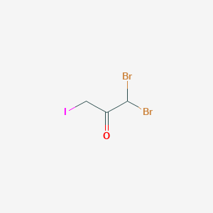 molecular formula C3H3Br2IO B14601299 1,1-Dibromo-3-iodopropan-2-one CAS No. 59227-99-5