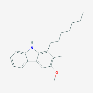 B146013 9H-Carbazole, 1-heptyl-3-methoxy-2-methyl- CAS No. 139196-83-1