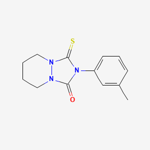 1H-(1,2,4)Triazolo(1,2-a)pyridazin-1-one, hexahydro-2-(3-methylphenyl)-3-thioxo-