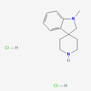 molecular formula C13H20Cl2N2 B1460134 1-Methylspiro[indoline-3,4'-piperidine] dihydrochloride CAS No. 1803590-12-6