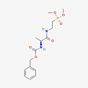 N~2~-[(Benzyloxy)carbonyl]-N-[2-(dimethoxyphosphoryl)ethyl]-L-alaninamide