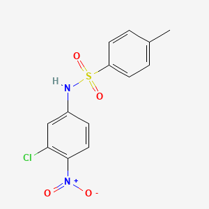 molecular formula C13H11ClN2O4S B14601406 N-(3-Chloro-4-nitrophenyl)-4-methylbenzene-1-sulfonamide CAS No. 60498-61-5