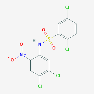 2,5-Dichloro-N-(4,5-dichloro-2-nitrophenyl)benzene-1-sulfonamide