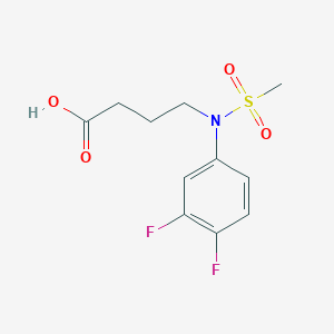 4-[(3,4-Difluorophenyl)(methylsulfonyl)amino]butanoic acid