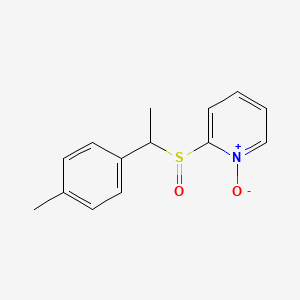 Pyridine, 2-[[1-(4-methylphenyl)ethyl]sulfinyl]-, 1-oxide