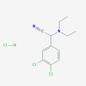 2-(3,4-Dichlorophenyl)-2-(diethylamino)acetonitrile hydrochloride