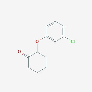 molecular formula C12H13ClO2 B14601433 2-(3-Chlorophenoxy)cyclohexan-1-one CAS No. 59798-91-3