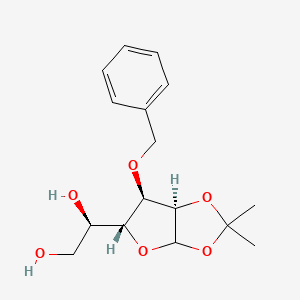 molecular formula C16H22O6 B1460144 1,2-O-Isopropylidene-3-benzyloxy-D-allofuranose CAS No. 57099-04-4