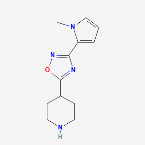 4-[3-(1-methyl-1H-pyrrol-2-yl)-1,2,4-oxadiazol-5-yl]piperidine