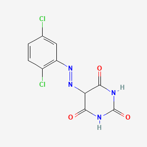 molecular formula C10H6Cl2N4O3 B14601453 5-[(E)-(2,5-Dichlorophenyl)diazenyl]pyrimidine-2,4,6(1H,3H,5H)-trione CAS No. 59000-74-7