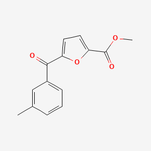 molecular formula C14H12O4 B14601459 Methyl 5-(3-methylbenzoyl)furan-2-carboxylate CAS No. 60907-05-3