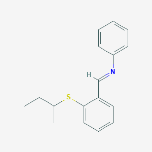 (E)-1-{2-[(Butan-2-yl)sulfanyl]phenyl}-N-phenylmethanimine