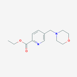 molecular formula C13H18N2O3 B1460148 5-(吗啉-4-基甲基)吡啶-2-甲酸乙酯 CAS No. 1803607-69-3