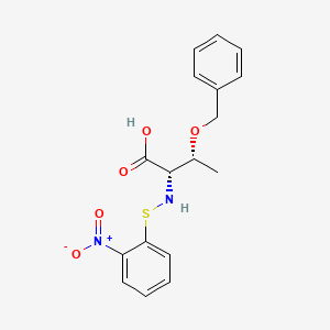 molecular formula C17H18N2O5S B14601486 O-Benzyl-N-[(2-nitrophenyl)sulfanyl]-L-threonine CAS No. 59602-65-2