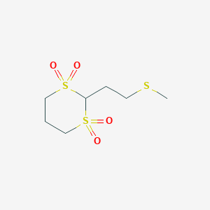 2-[2-(Methylsulfanyl)ethyl]-1lambda~6~,3lambda~6~-dithiane-1,1,3,3-tetrone