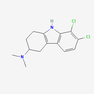 molecular formula C14H16Cl2N2 B14601502 7,8-Dichloro-N,N-dimethyl-2,3,4,9-tetrahydro-1H-carbazol-3-amine CAS No. 60481-08-5