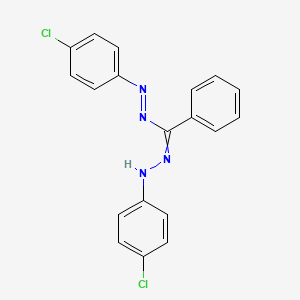 (E)-1-(4-Chlorophenyl)-2-{[2-(4-chlorophenyl)hydrazinylidene](phenyl)methyl}diazene