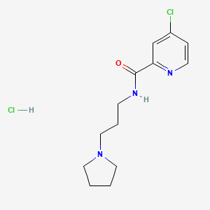 4-chloro-N-[3-(pyrrolidin-1-yl)propyl]pyridine-2-carboxamide hydrochloride