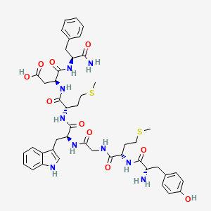 molecular formula C45H57N9O10S2 B1460154 Cholecystokinin Octapeptide (2-8) (desulfated) CAS No. 47910-79-2