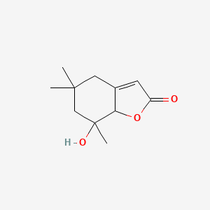 7-Hydroxy-5,5,7-trimethyl-5,6,7,7a-tetrahydro-1-benzofuran-2(4H)-one