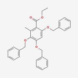 Ethyl 3,4,6-tris(benzyloxy)-2-methylbenzoate