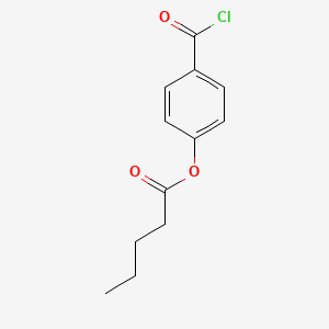 4-(Chlorocarbonyl)phenyl pentanoate