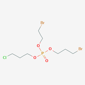 molecular formula C8H16Br2ClO4P B14601592 2-Bromoethyl 3-bromopropyl 3-chloropropyl phosphate CAS No. 61205-38-7