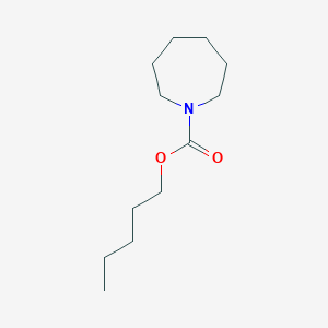 molecular formula C12H23NO2 B14601597 1H-Azepine-1-carboxylic acid, hexahydro-, pentyl ester CAS No. 59454-11-4