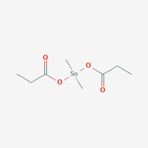 molecular formula C8H16O4Sn B14601609 Dimethyl[bis(propanoyloxy)]stannane CAS No. 61133-55-9