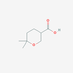 6,6-Dimethyltetrahydro-2H-pyran-3-carboxylic acid