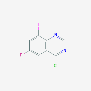 molecular formula C8H3ClFIN2 B1460164 4-Chloro-6-fluoro-8-iodoquinazoline CAS No. 1909319-90-9