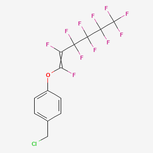 1-(Chloromethyl)-4-[(1,2,3,3,4,4,5,5,6,6,6-undecafluorohex-1-en-1-yl)oxy]benzene