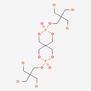 molecular formula C15H24Br6O8P2 B14601652 2,4,8,10-Tetraoxa-3,9-diphosphaspiro[5.5]undecane, 3,9-bis[3-bromo-2,2-bis(bromomethyl)propoxy]-, 3,9-dioxide CAS No. 61090-89-9