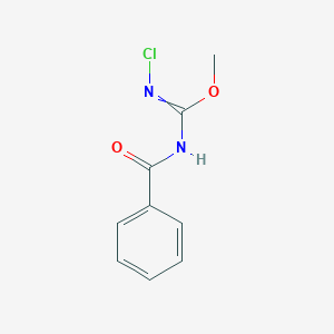 Methyl N-benzoyl-N'-chlorocarbamimidate