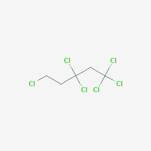 molecular formula C5H6Cl6 B14601683 1,1,1,3,3,5-Hexachloropentane CAS No. 60054-56-0