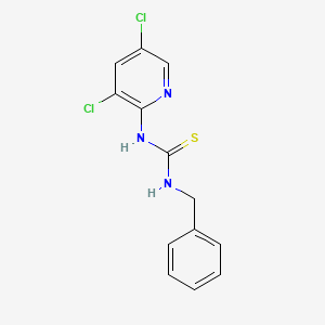 molecular formula C13H11Cl2N3S B14601699 N-Benzyl-N'-(3,5-dichloropyridin-2-yl)thiourea CAS No. 59181-01-0