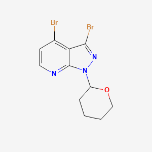 3,4-Dibromo-1-(tetrahydro-2H-pyran-2-yl)-1H-pyrazolo[3,4-b]pyridine