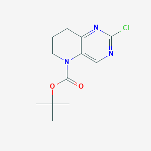 2-Chloro-7,8-dihydro-6H-pyrido[3,2-d]pyrimidine-5-carboxylic acid tert-butyl ester