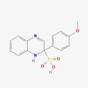 2-(4-Methoxyphenyl)-1,2-dihydroquinoxaline-2-sulfonic acid