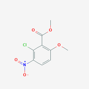 molecular formula C9H8ClNO5 B1460174 Methyl 2-chloro-6-methoxy-3-nitrobenzoate CAS No. 55776-21-1