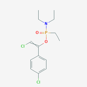 molecular formula C14H20Cl2NO2P B14601776 2-Chloro-1-(4-chlorophenyl)ethenyl N,N,P-triethylphosphonamidate CAS No. 59149-93-8