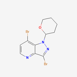3,7-Dibromo-1-(tetrahydro-2H-pyran-2-yl)-1H-pyrazolo[4,3-b]pyridine